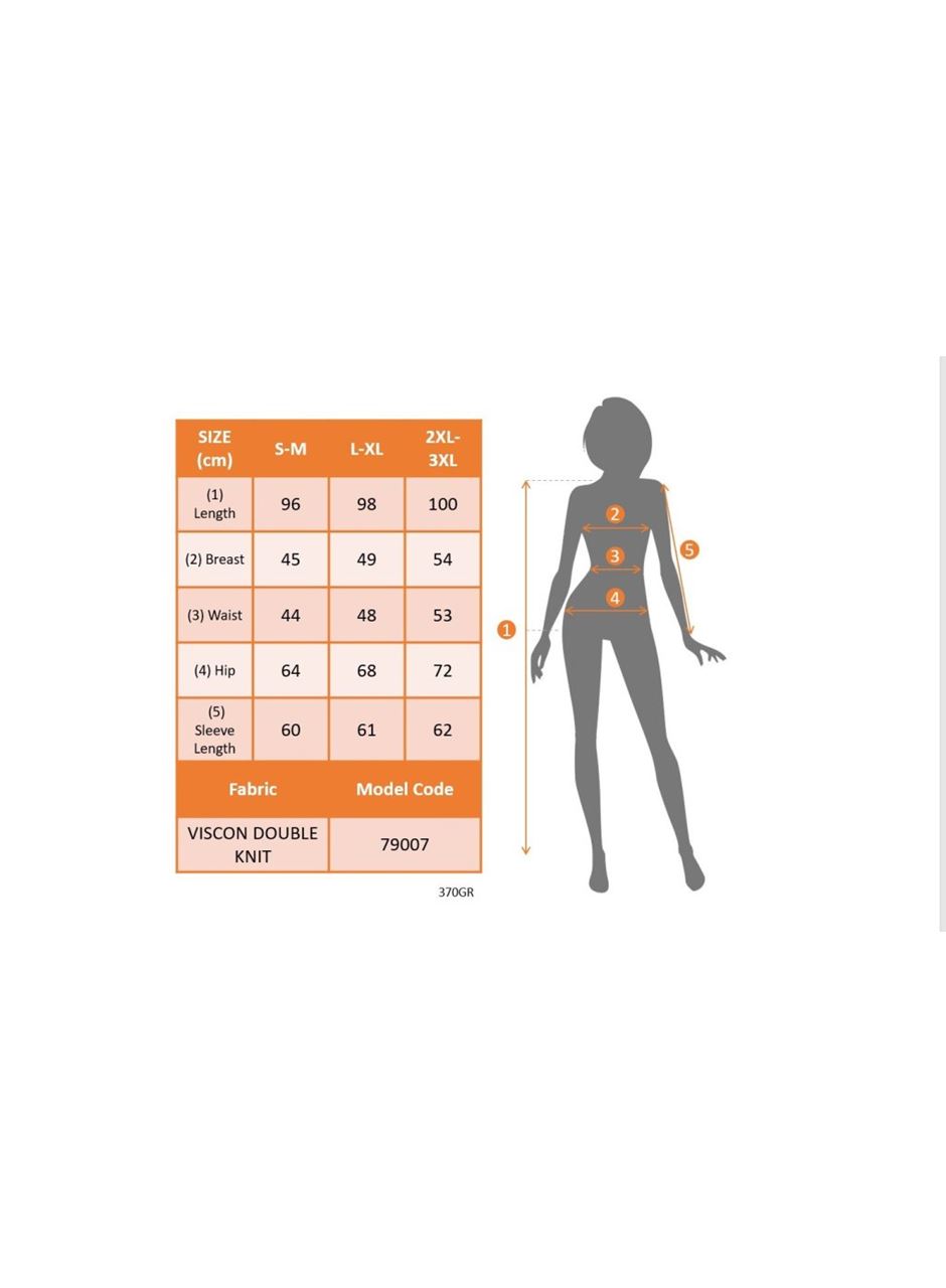 Kadın Uzun Kollu V Yakalı Salaş Midi Akrilik Elbise