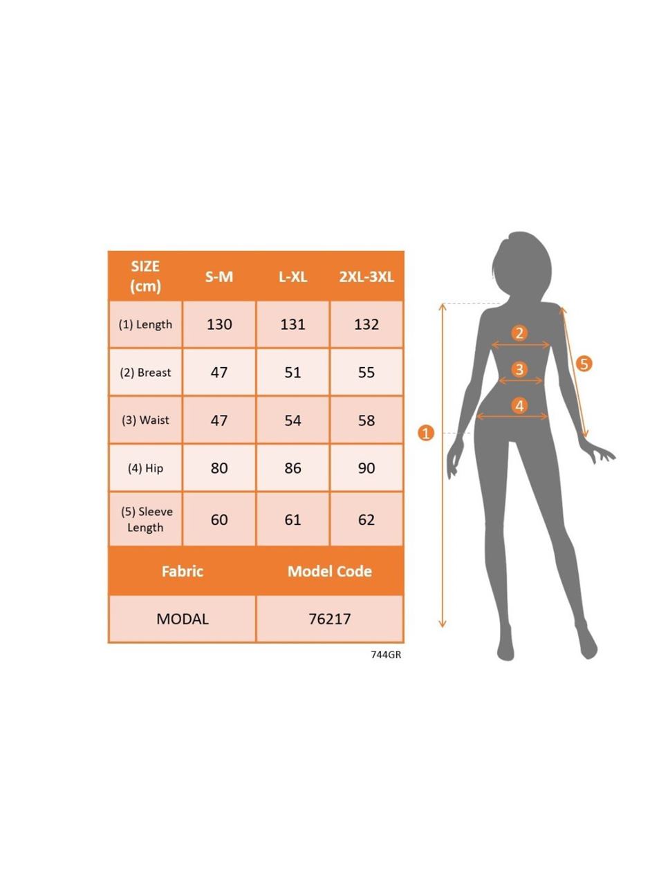 Kadın Uzun Kollu Yakalı Belden Kuşaklı Leopar Desenli Modal Uzun Elbise