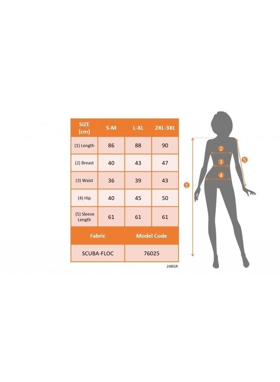 Kadın Uzun Kollu Damla Detay Flok Baskı Dalgıç Mini Elbise