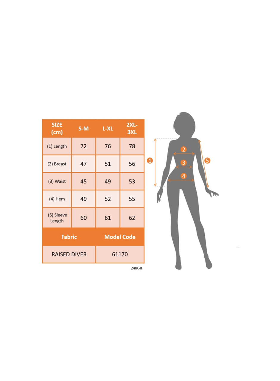 Kadın Uzun Kollu Alın Omuz önü Açık şardonlu Dalgıç Ceket