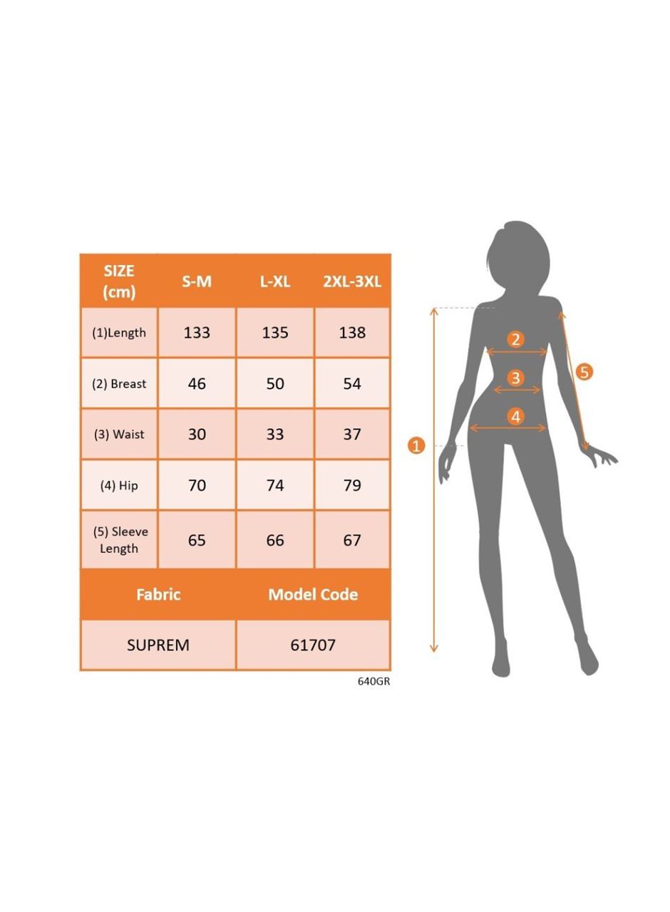 Kadın Uzun Kollu Kruvaze Yakalı Beli Kuşaklı Desenli Süprem Maxi Elbise