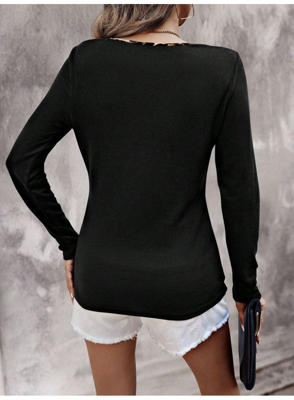 Kadın Uzun Kollu V Yakalı Kaşkorse Bluz