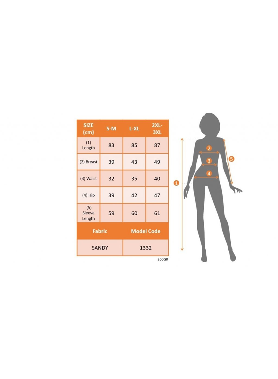 Kadın Uzun Kollu Kruvaze Yaka Sandy Mini Elbise