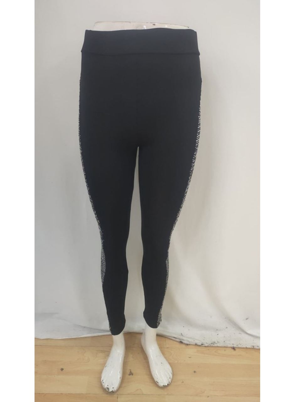 Kadın Yüksek Bel Yarı şerit Pul Payetli Dalgıç Tayt