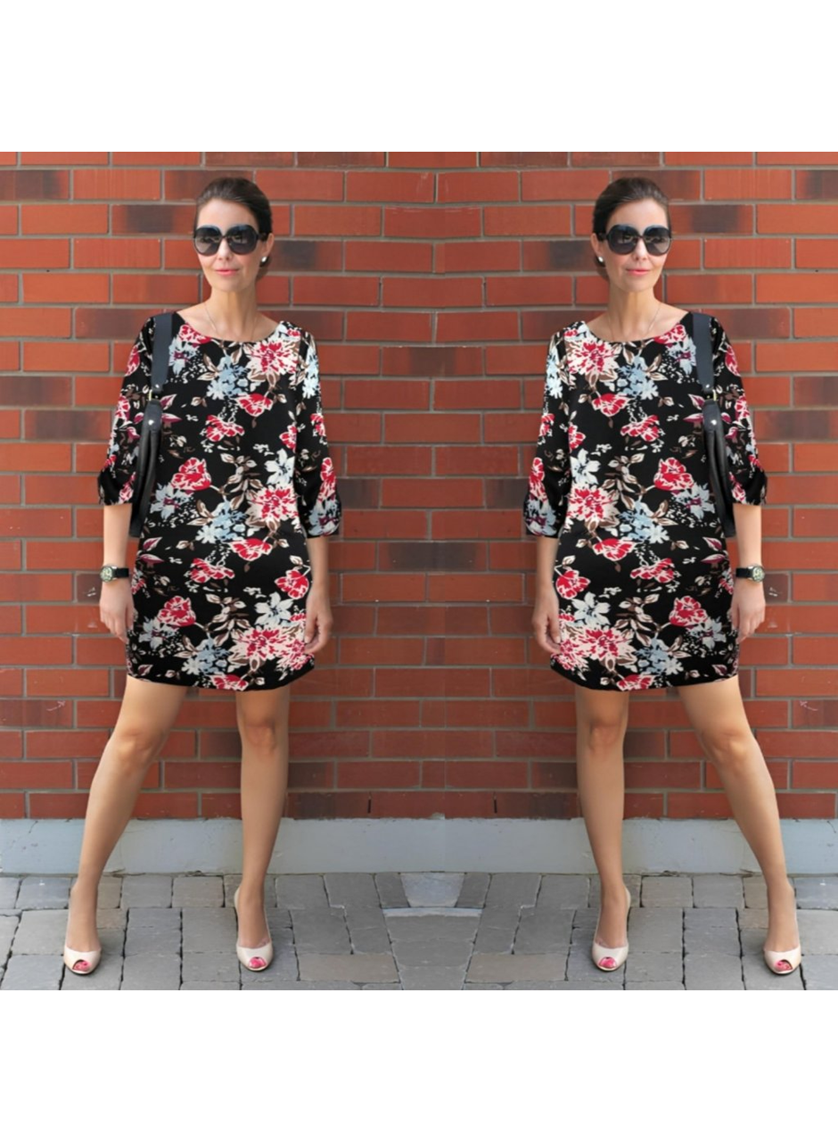 Kadın Uzun Kollu Bisiklet Yaka Dalgıç Mini Boy Elbise