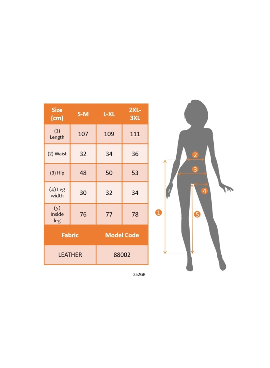Kadın Yüksek Bel Beli Lastikli Geniş Paçalı Deri Pantolon