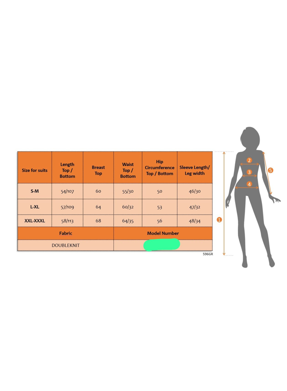 Kadın Uzun Kollu Nope Baskılı Beli Ribanalı Ikili Takım