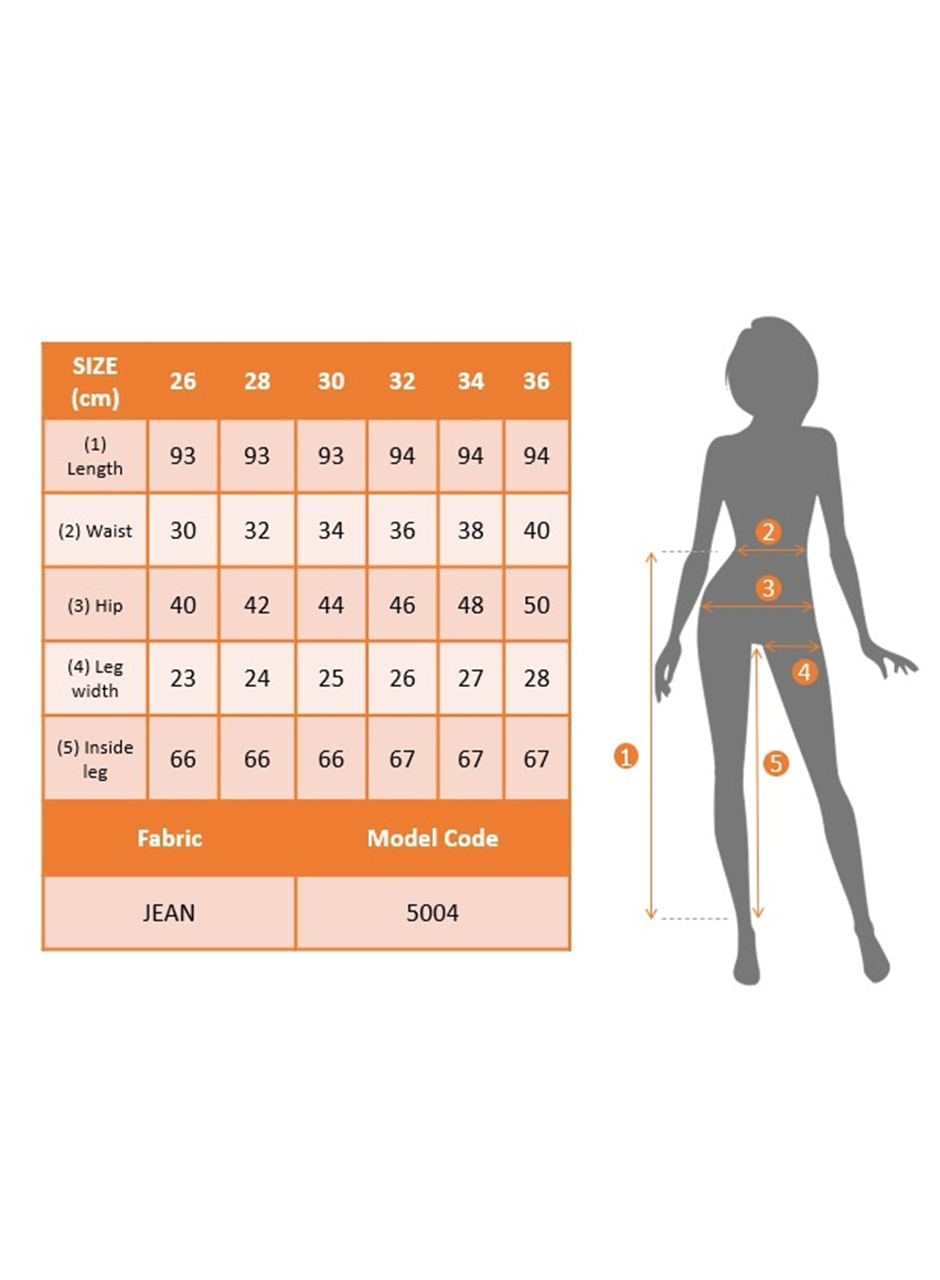 Likralı Yüksek Bel Jean Pantolon
