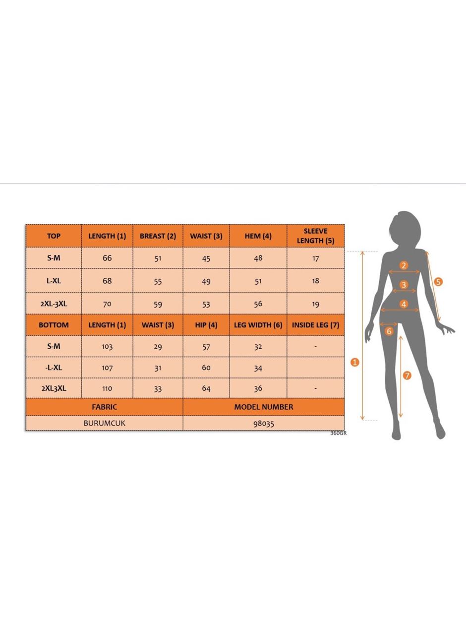 Kadın Kısa Kollu Bisiklet Yaka Yandan Bağlamalı Bürümcük Bluz Ve Pantolon Ikili Takım