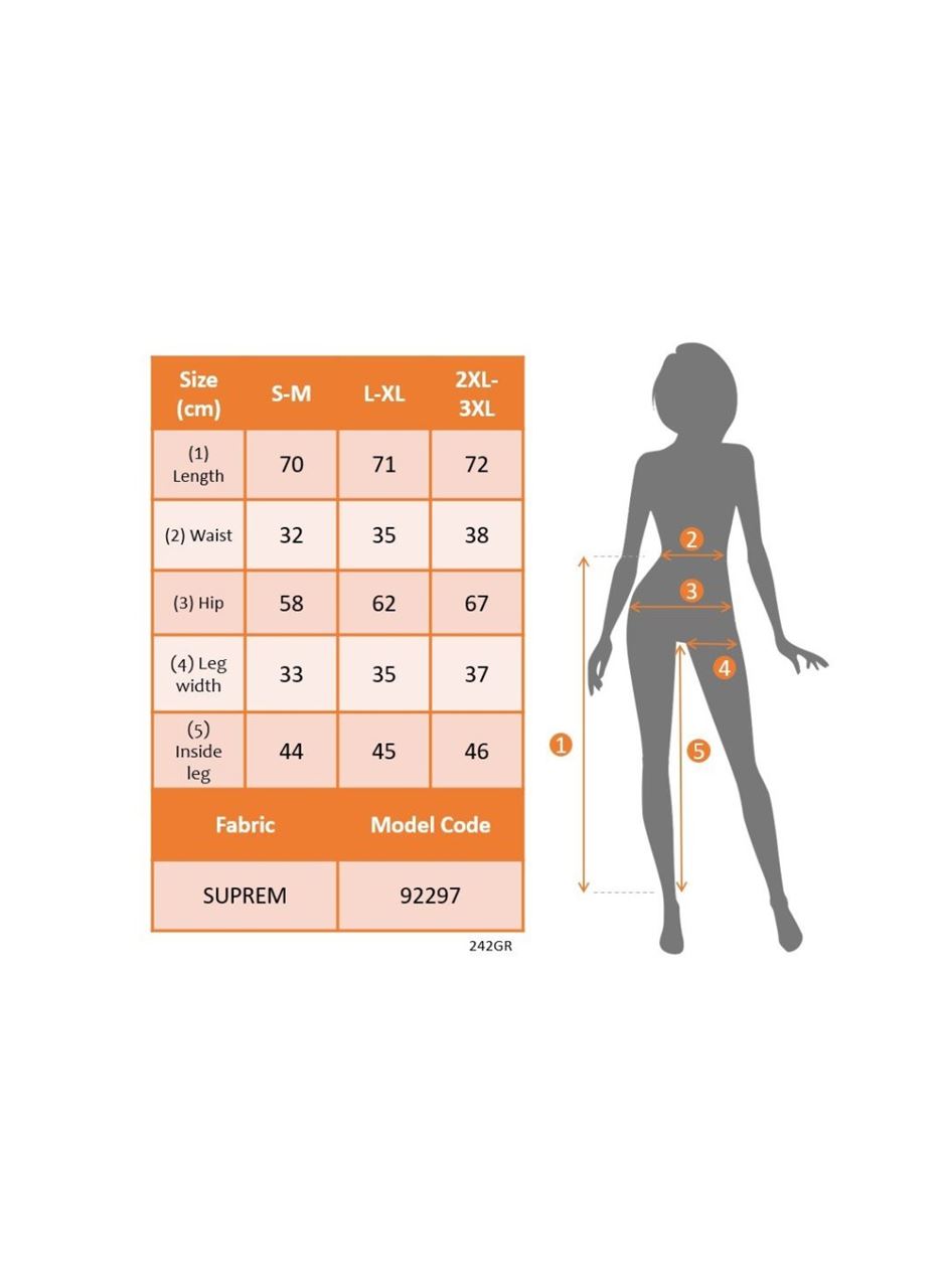 Kadın Beli Lastikli Etnik Desenli Kapri Süprem Pantolon