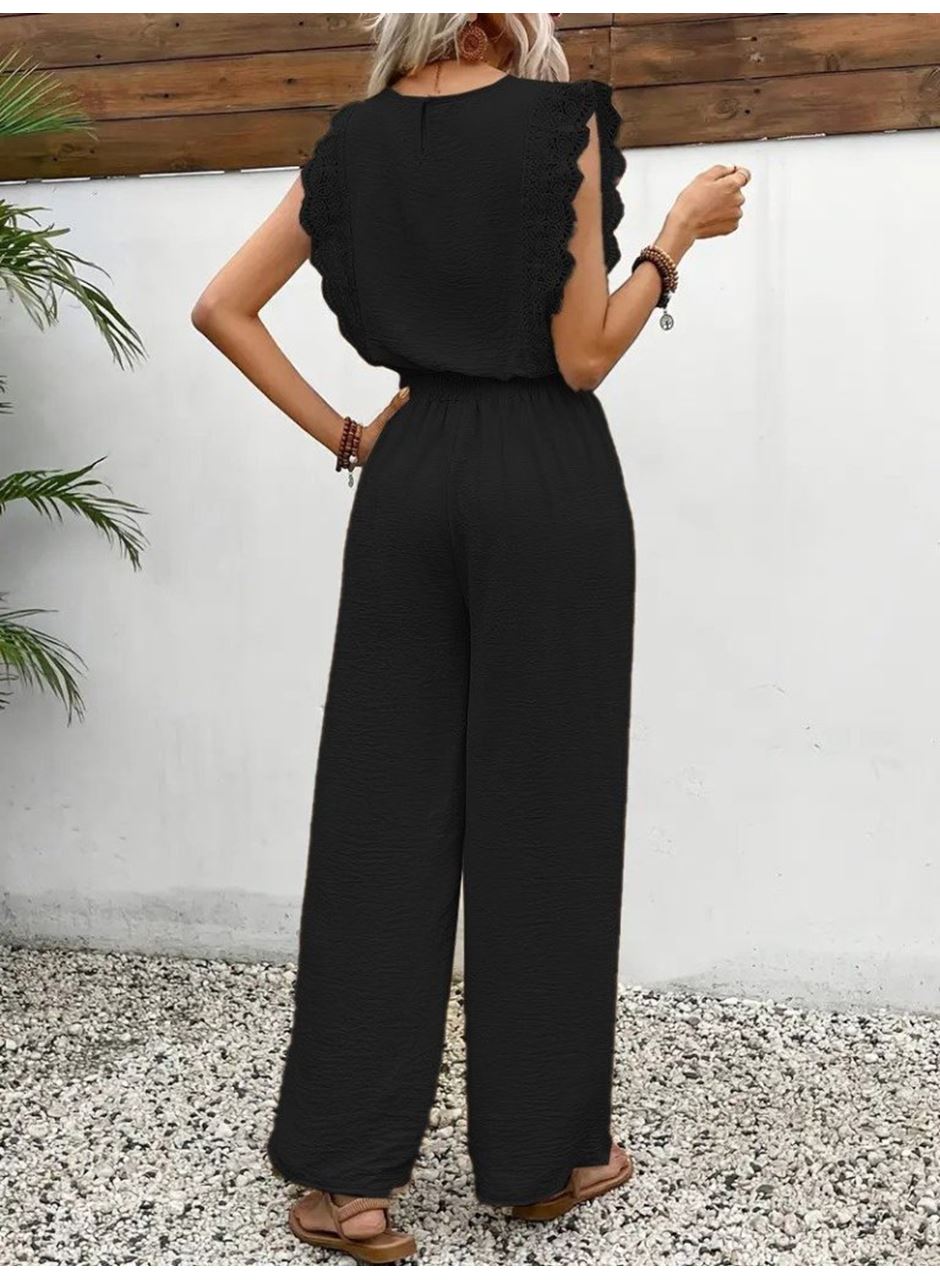 Kadın Kolsuz Bisiklet Yaka Aerobin Bluz Ve Bağcıklı Pantolon