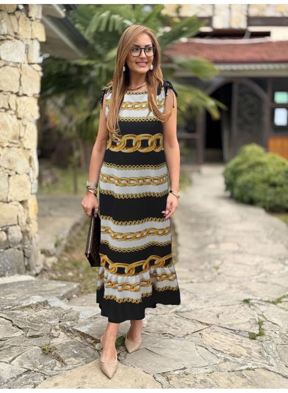 Kadın Omuzlardan Büzgülü Kayık Yaka Fırfırlı Janjan Krep Elbise