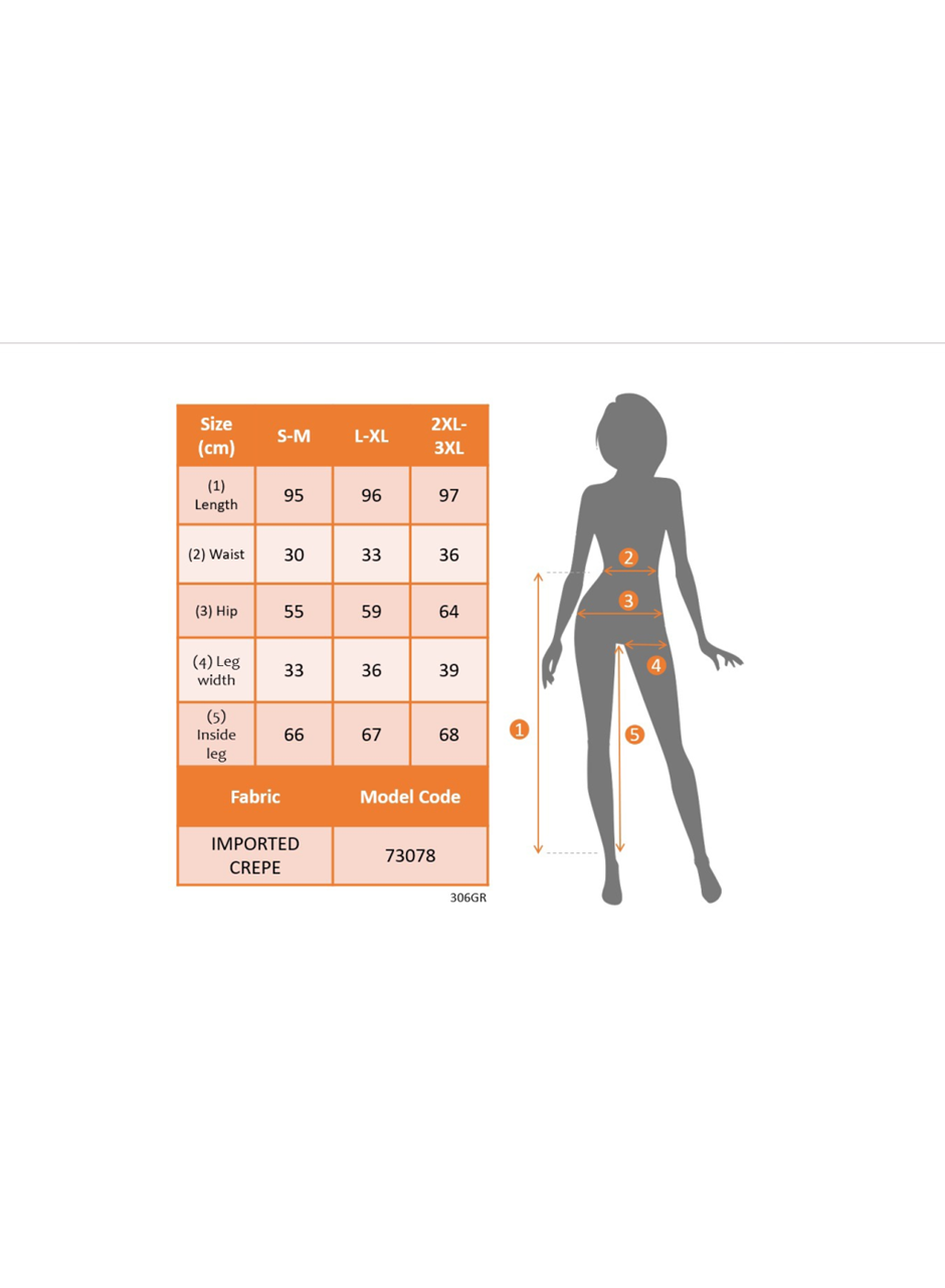 Kadın Yüksek Bel Yandan Cepli Düğme Detaylı Geniş Kesim Ithal Krep Pantolon
