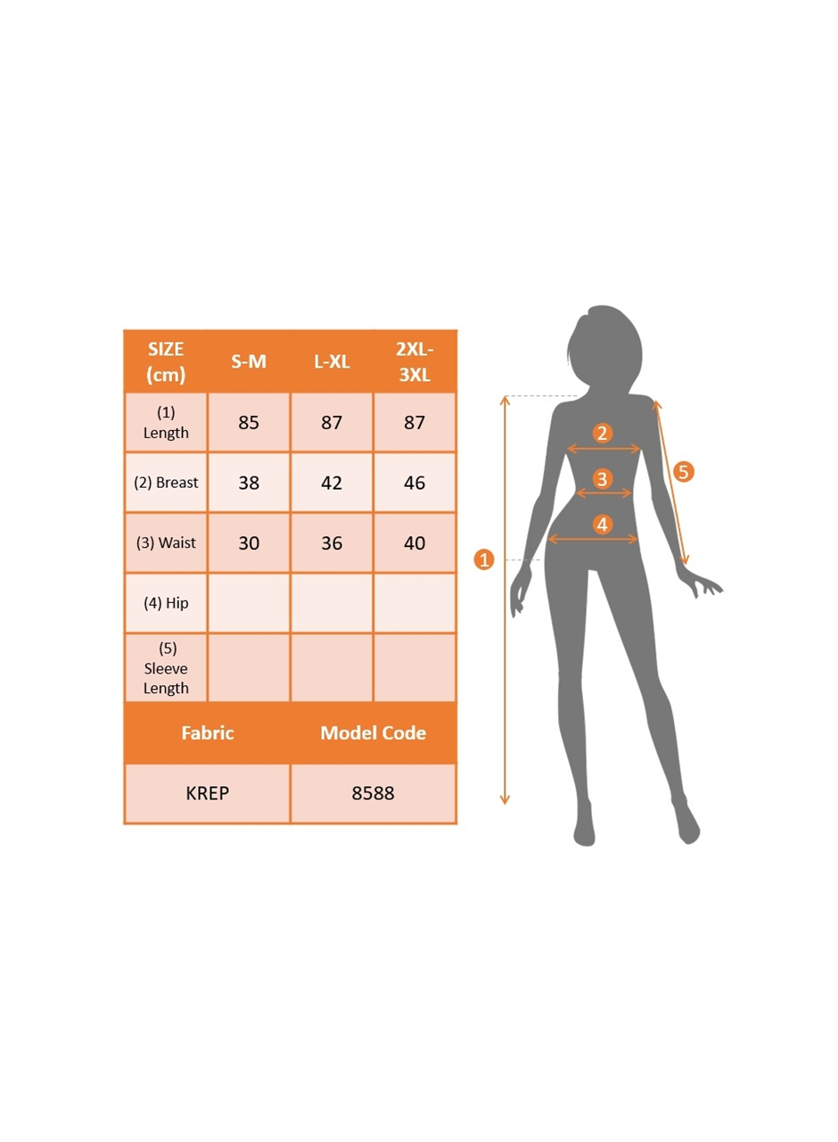 Kadın Kısa Kollu Kalp Yaka çiçek Desenli Krep Elbise