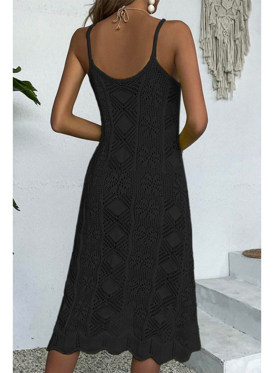 Kadın Ince Askılı Triko Elbise