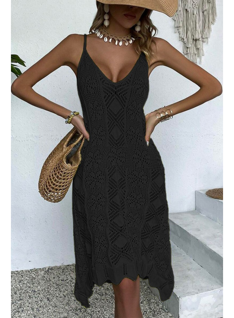 Kadın Ince Askılı Triko Elbise