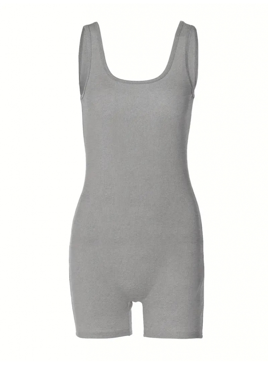 Kadın Kalın Askılı Bodycon Tulum