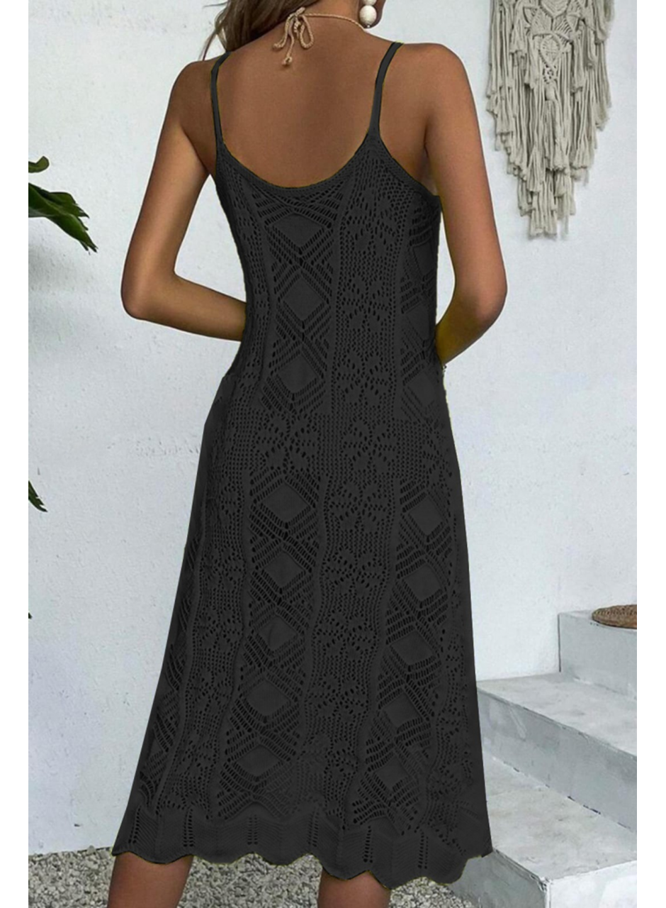 Kadın Kalın Askılı Triko Elbise