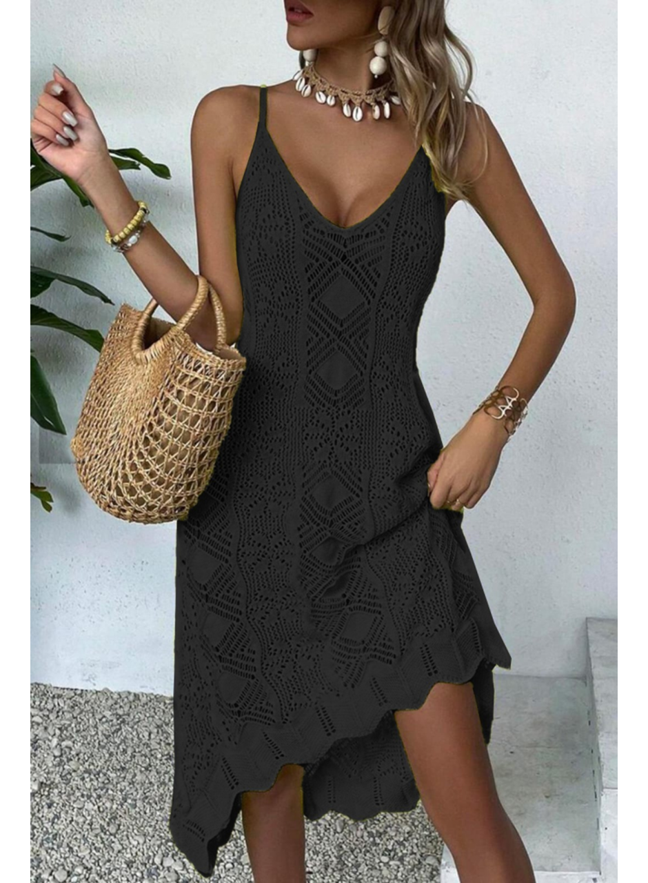 Kadın Kalın Askılı Triko Elbise