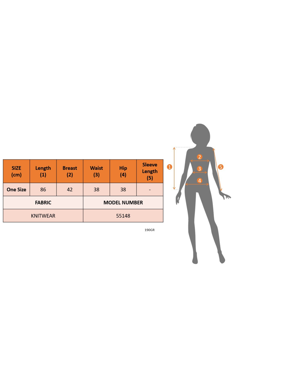 Kadın Kolsuz Derin Oval V Detaylı Iki Yanı Büzgülü Triko Pareo