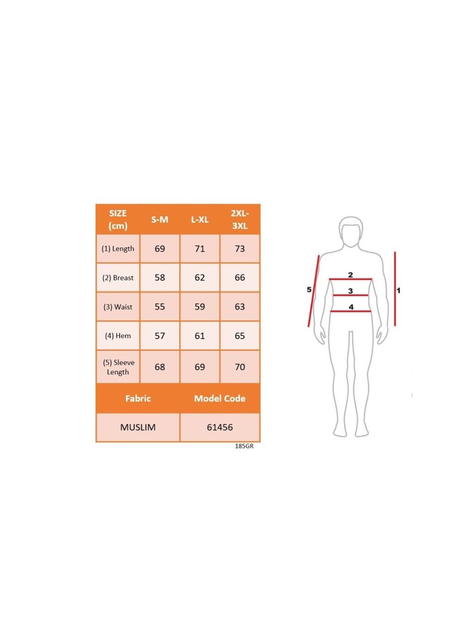 Erkek Uzun Kollu Hakim Yaka Düğmeli Erkek Müslim Gömlek
