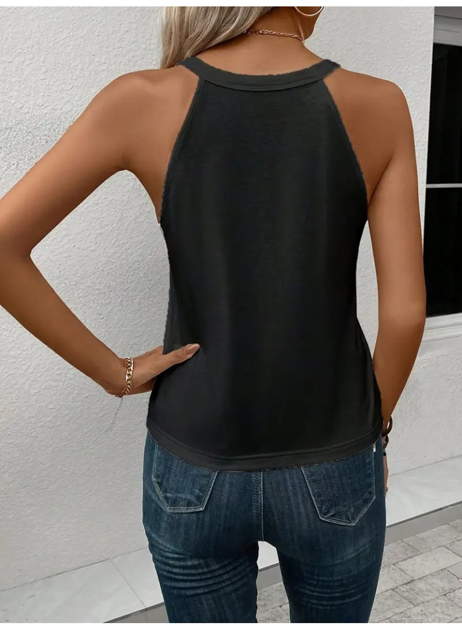 Kadın Omuzlardan Açık Boyundan Askılı Kalp Baskılı Viskon Bluz