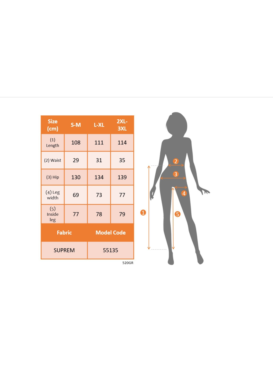 Kadın Yüksek Bel Beli Lastikli Desenli Geniş Paçalı Süprem Pantolon