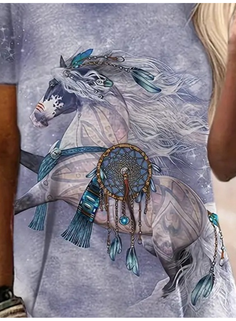 Kadın Kısa Kollu Bisiklet Yaka Salaş Süprem Bluz