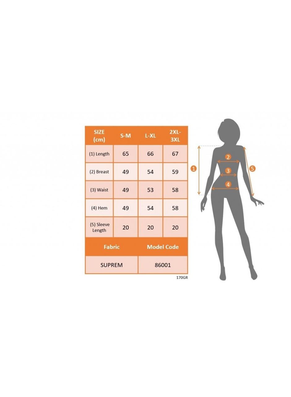 Kadın Kısa Kollu Bisiklet Yaka Kalp Baskılı Süprem Bluz