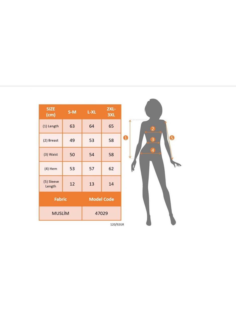 Kadın Kısa Kollu V Yakalı önden Düğmeli Müslim Gömlek