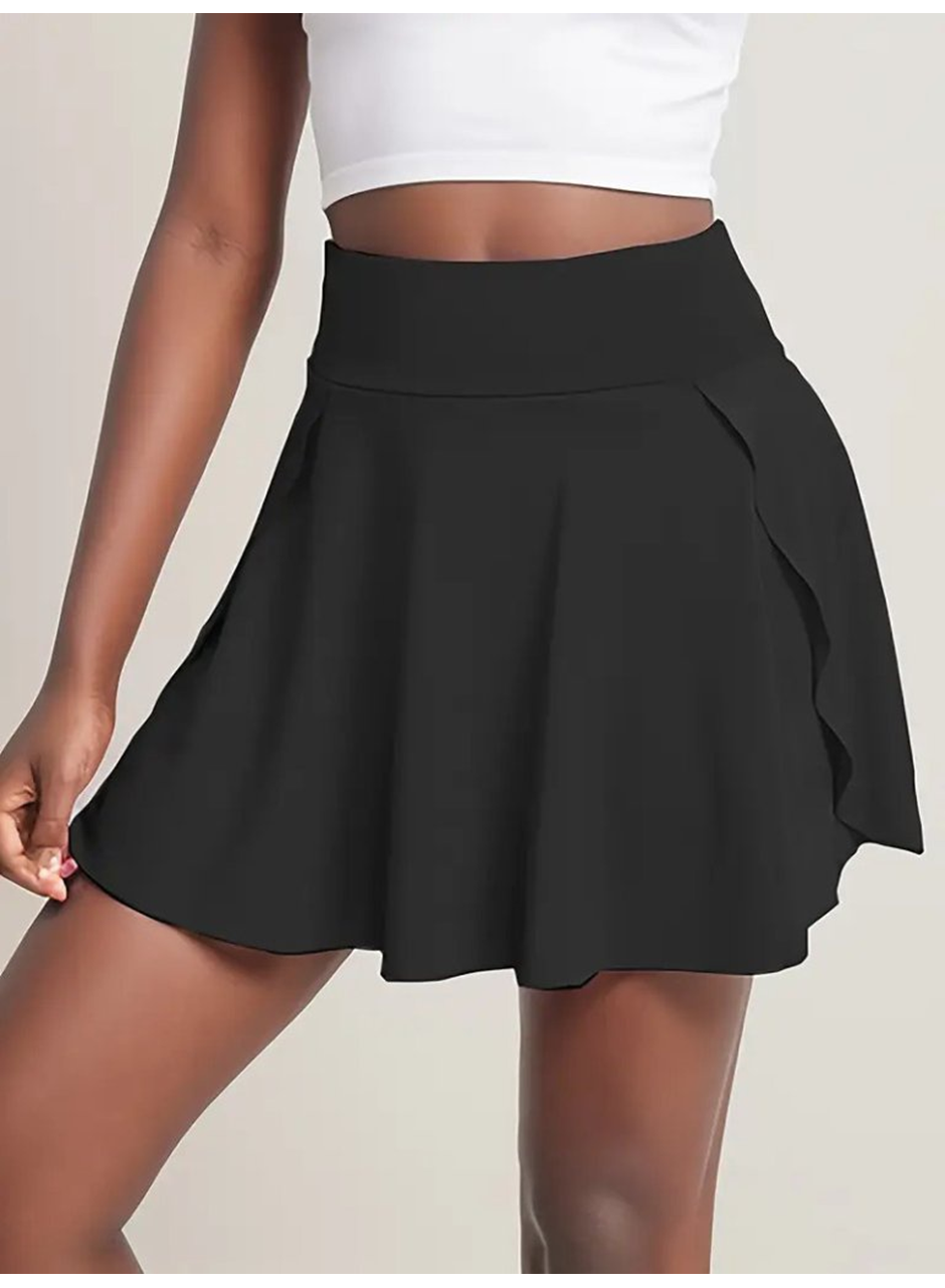 Kadın Yüksek Bel Cepli Sandy Short Etek