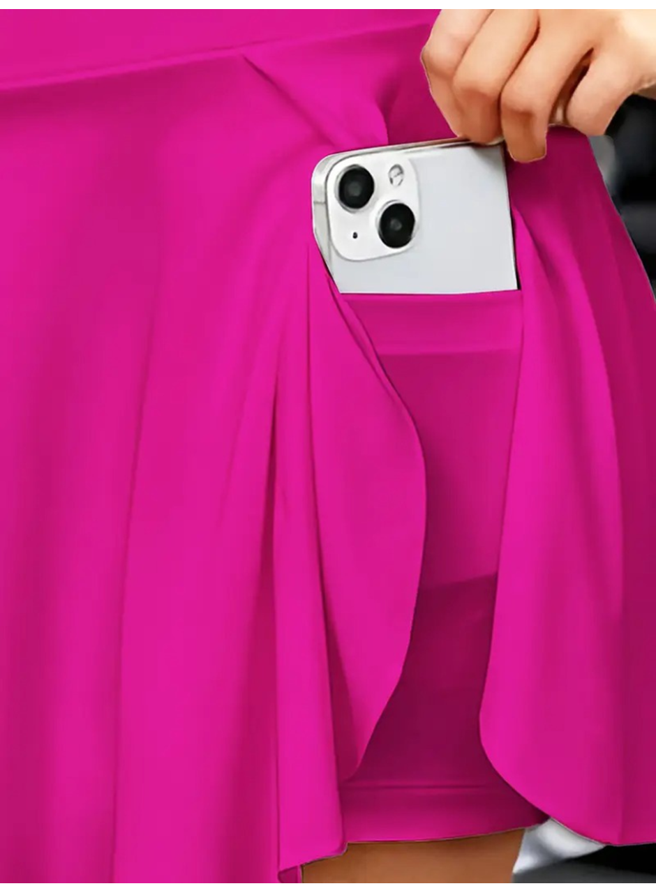 Kadın Yüksek Bel Cepli Sandy Short Etek