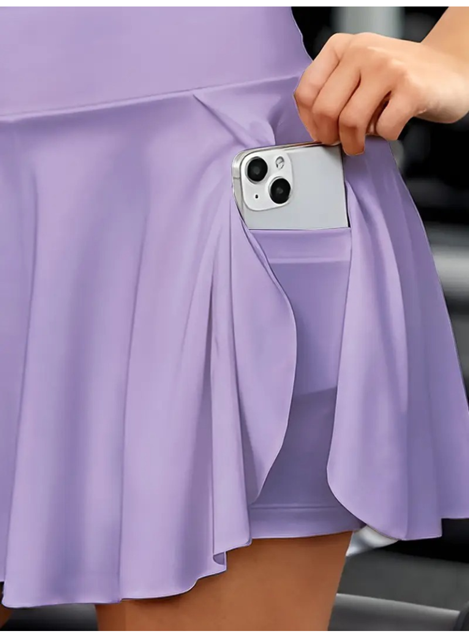 Kadın Yüksek Bel Cepli Sandy Short Etek