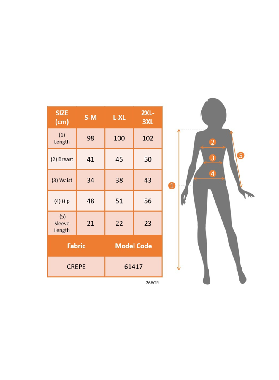Kadın Kısa Kollu Bisiklet Yaka Yandan Yırtmaçlı Renkli şerit Detay Janjan Krep Elbise