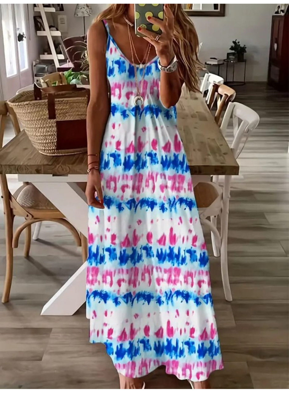 Kadın Askılı Tam Boy Süprem Elbise