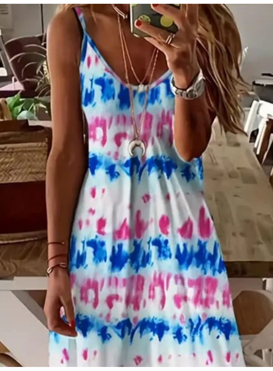 Kadın Askılı Tam Boy Süprem Elbise