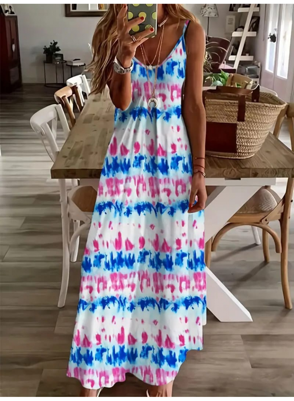 Kadın Askılı Tam Boy Süprem Elbise