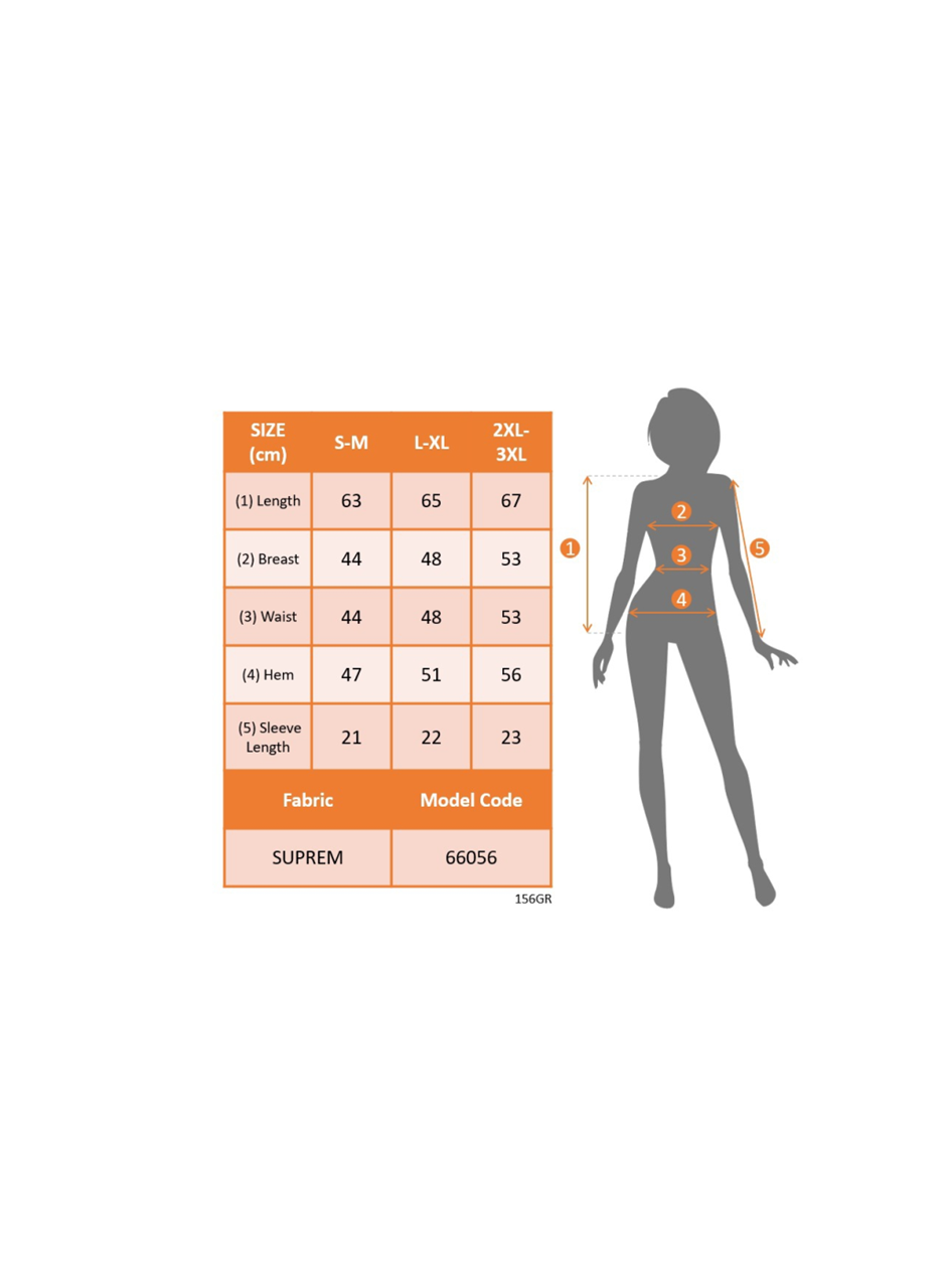 Kadın Kısa Kollu V Yakalı önden Düğmeli Baskılı Süprem Bluz