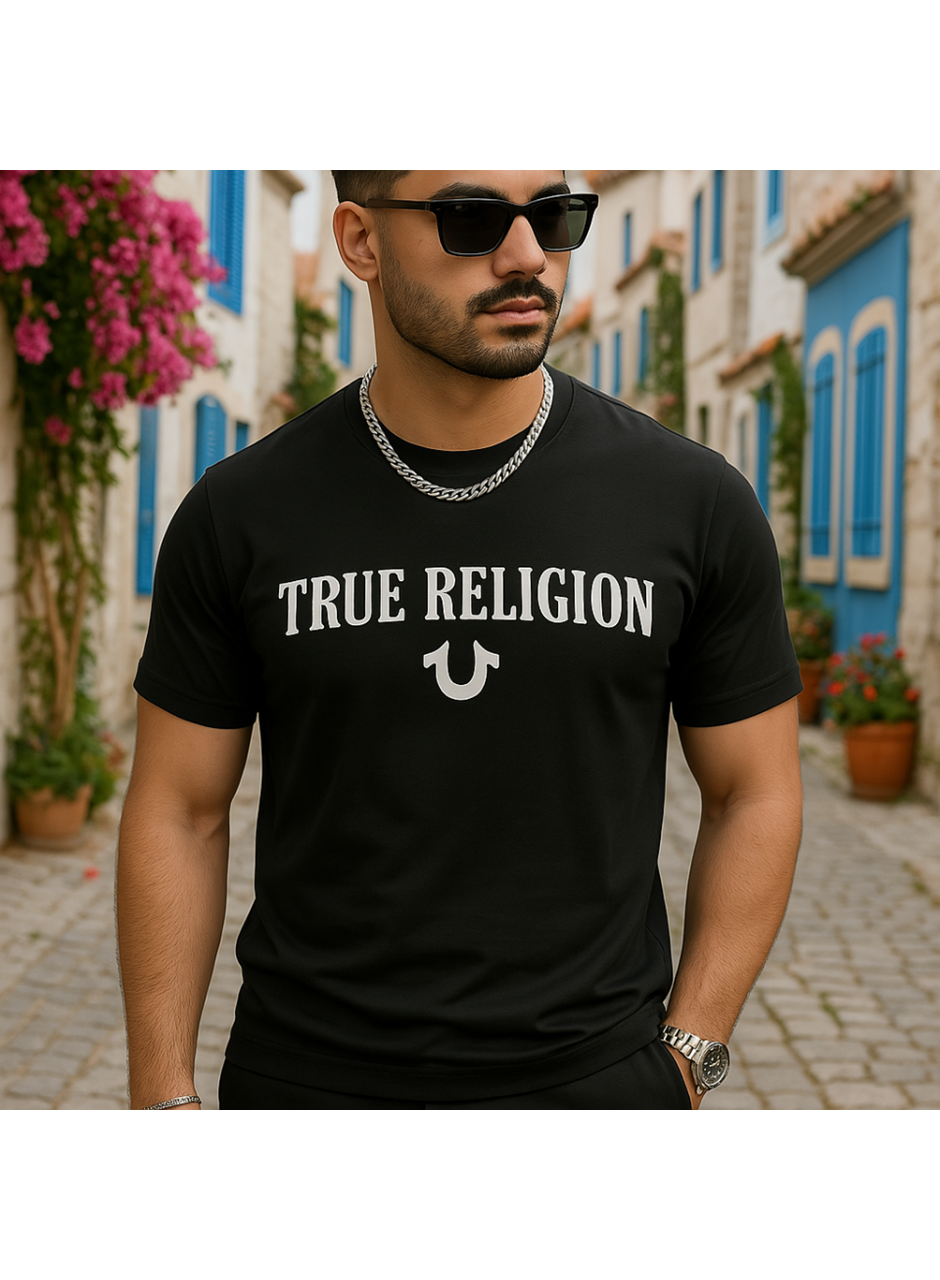 Erkek True Religion Baskılı Süprem T-shirt