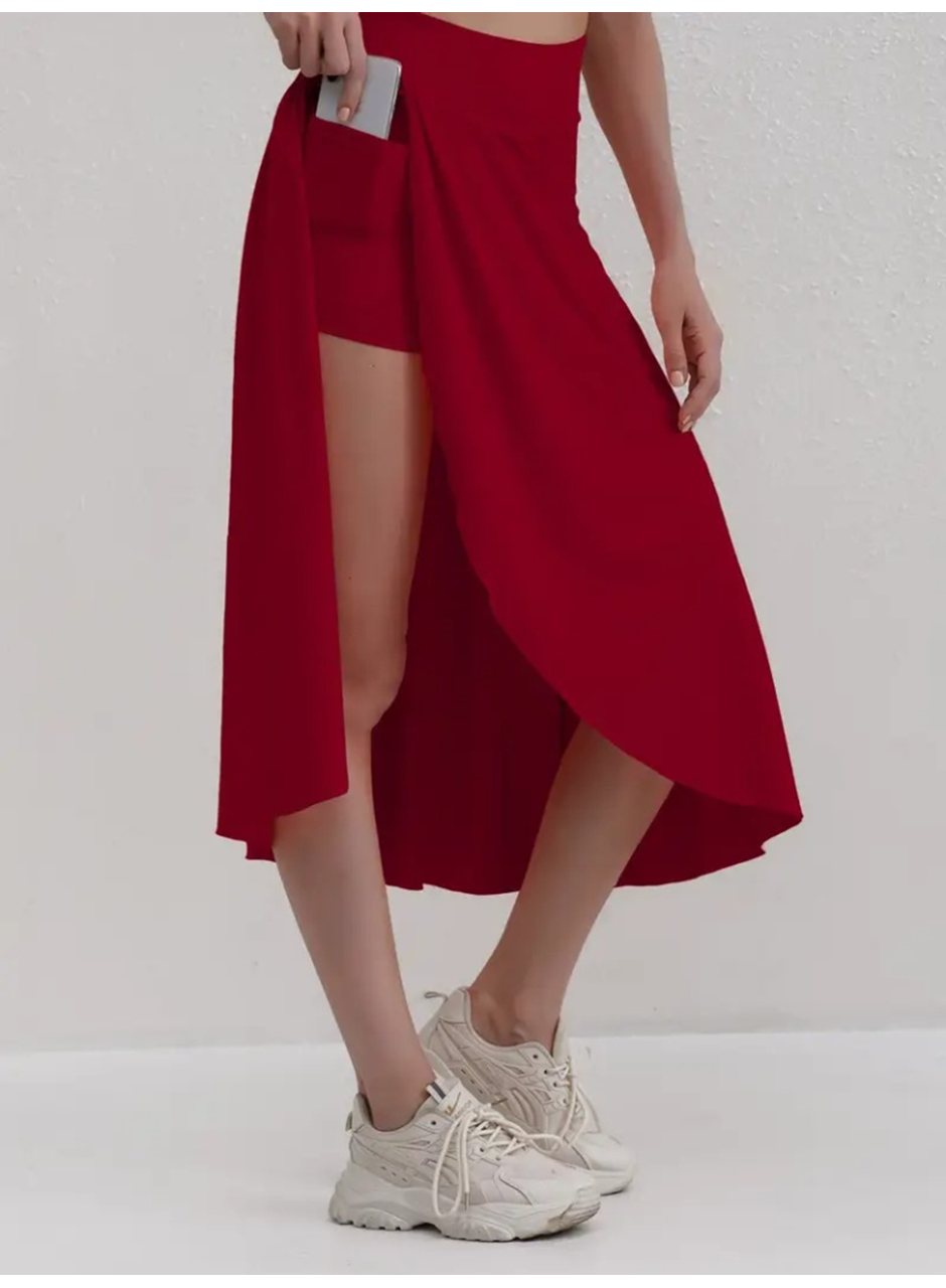 Kadın Cep Detay Taytlı Sandy Etek