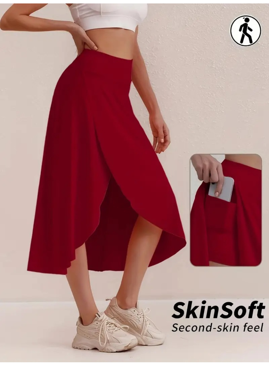 Kadın Cep Detay Taytlı Sandy Etek