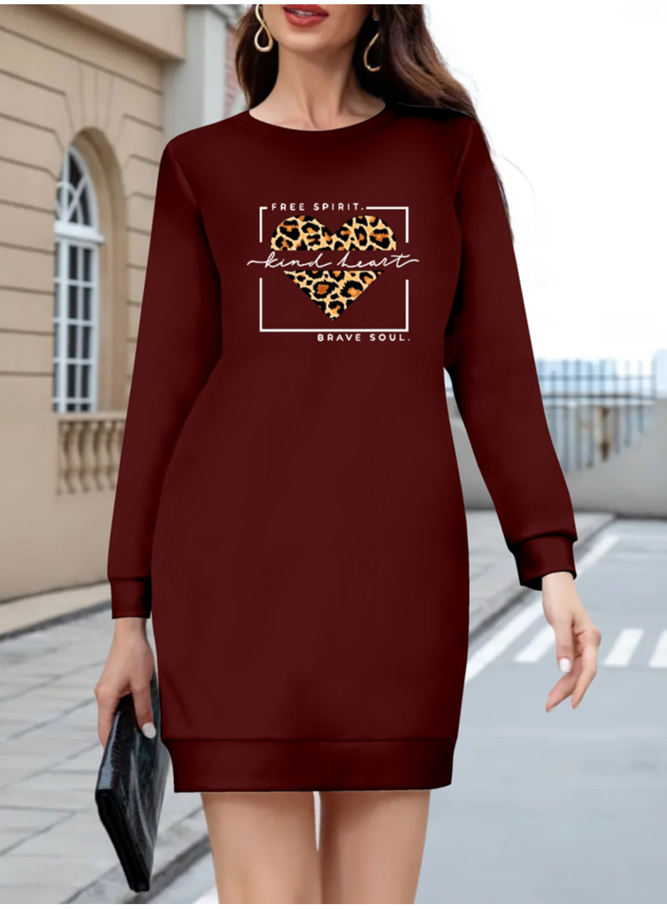 Kadın Uzun Kollu Bisiklet Yaka Desenli Viskon Iki Iplik Bluz