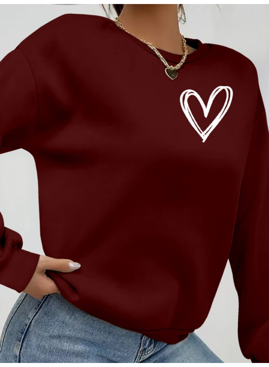 Kadın Uzun Kollu Bisiklet Yaka Viskon Iki Iplik Bluz