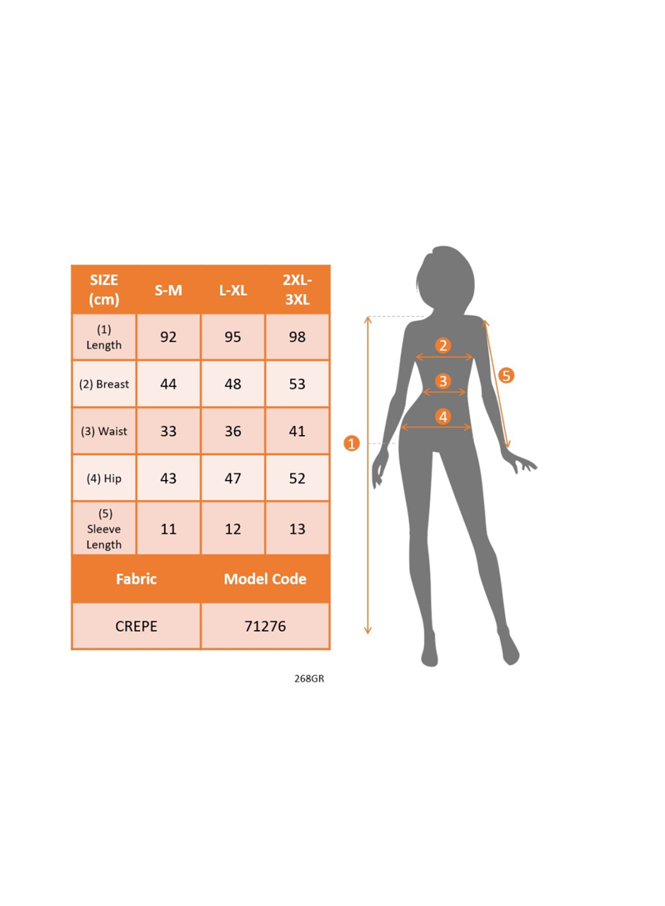 Kadın Omuzlardan Açık V Yakalı Kısa Kollu Yanlardan Büzgülü Düğme Detaylı Janjan Krep Elbise