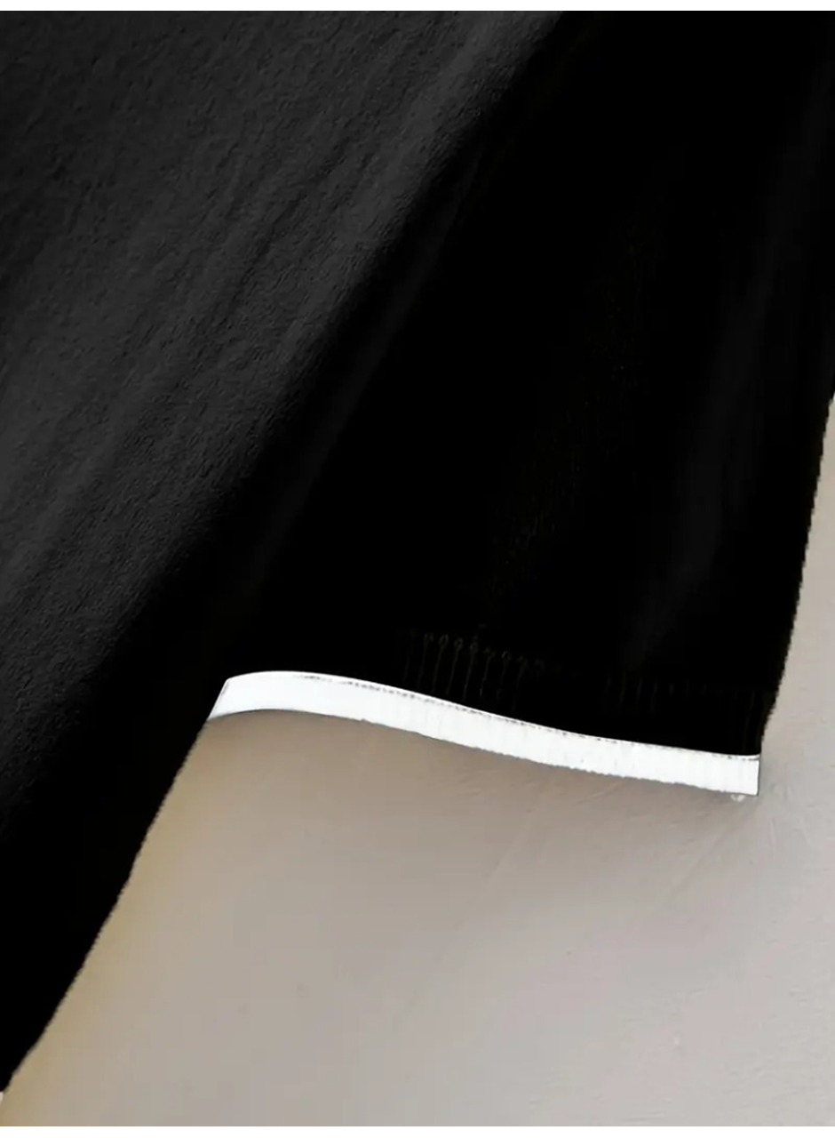 Erkek Uzun Kollu Yakalı Triko Tişört