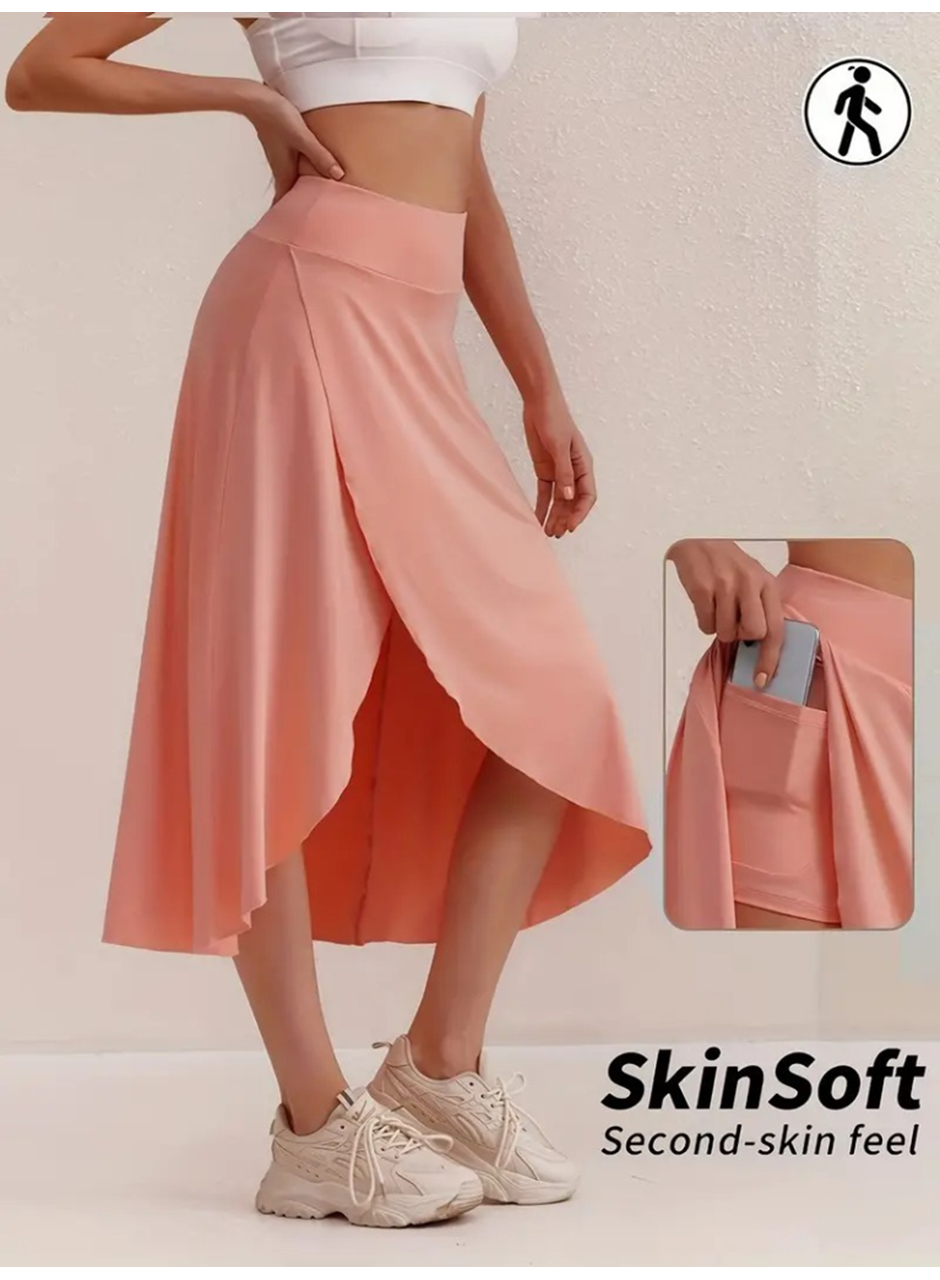 Kadın Cep Detay Taytlı Sandy Etek