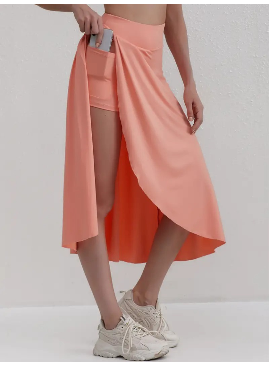 Kadın Cep Detay Taytlı Sandy Etek