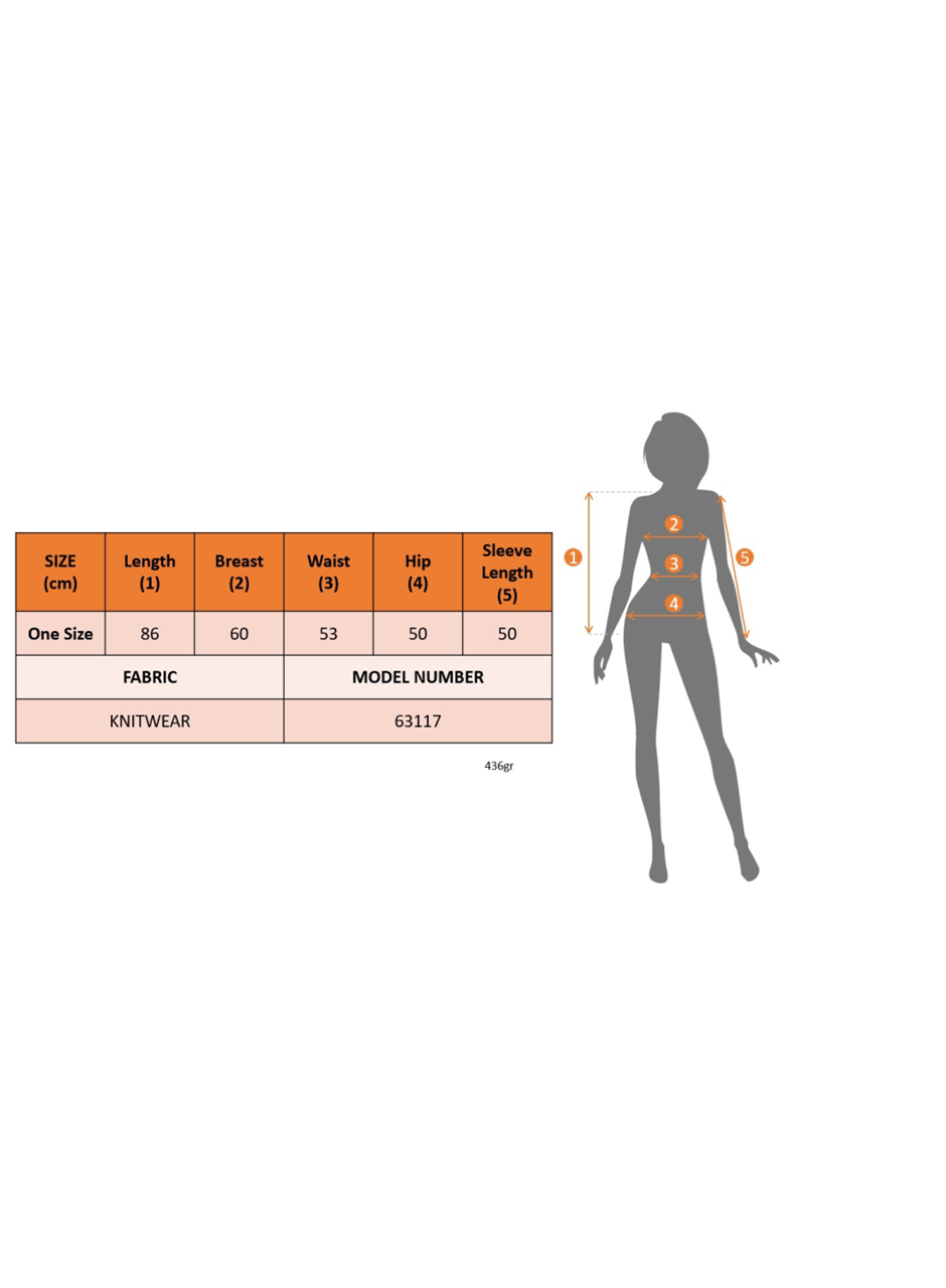 Kadın Uzun Kollu Bisiklet Yaka Desenli Triko Elbise