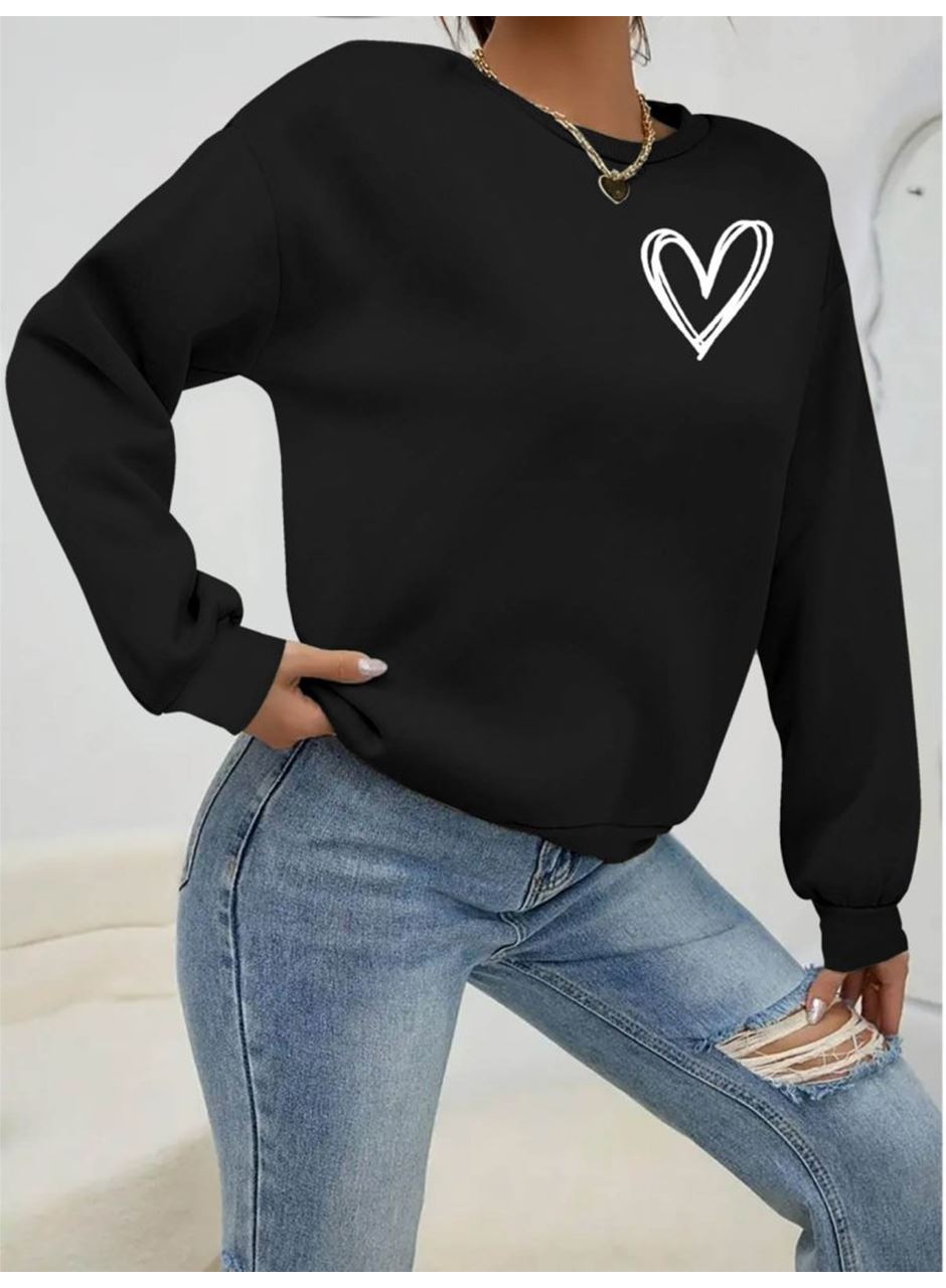 Kadın Uzun Kollu Bisiklet Yaka Viskon Iki Iplik Bluz