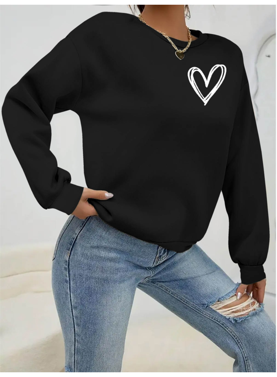 Kadın Uzun Kollu Bisiklet Yaka Viskon Iki Iplik Bluz